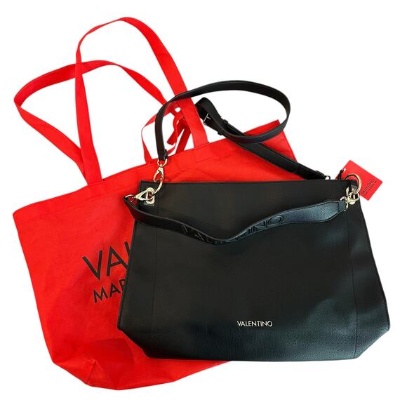 Mario Valentino Handbag Spa Bag Black NWT – Authentic Designer Tote Bag - Picture 4 of 16